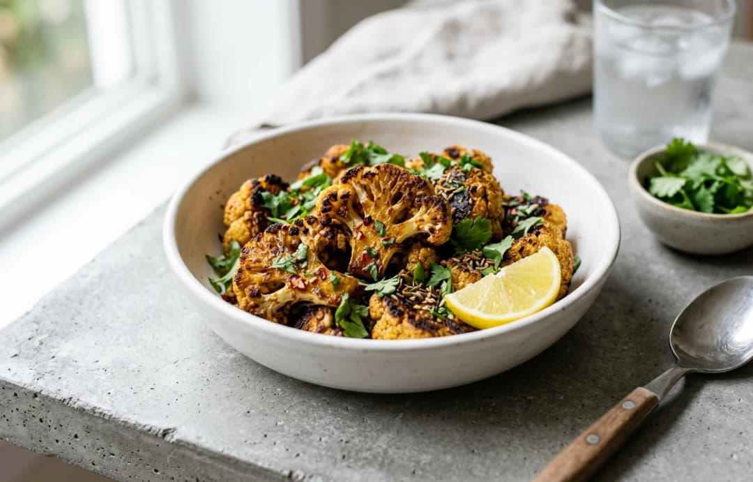 Garam Masala Roasted Cauliflower
