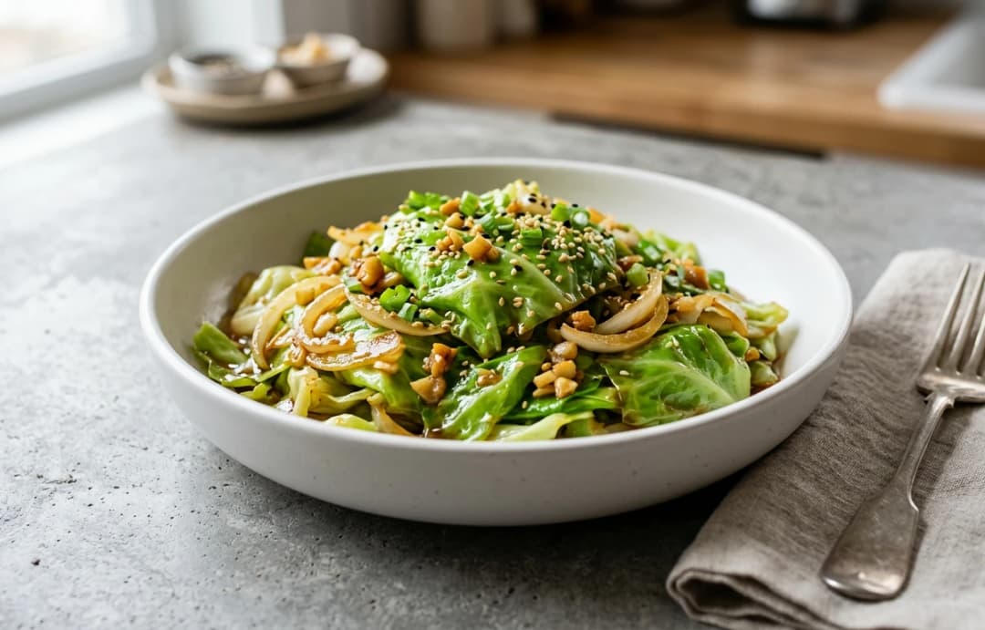 Garlic Sautéed Cabbage