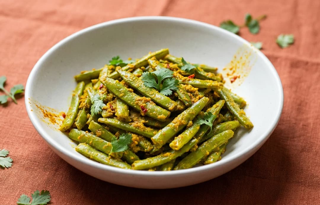 Gavar ki Sabzi (Spiced Dry Curry)