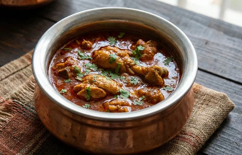 Gavti Kombdi Rassa with Jowar Bhakri - Recipe 1