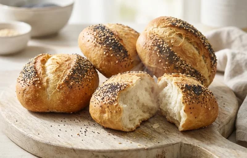 German Brotchen, Cold Cut Platter, Grilled Cheese and Boiled Egg - Recipe 1