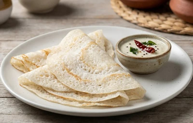 Coconut Prawn Curry, Ghavane and Coconut Chutney - Recipe 2