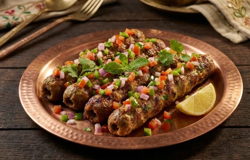 Ghilaafi Seekh Kebab