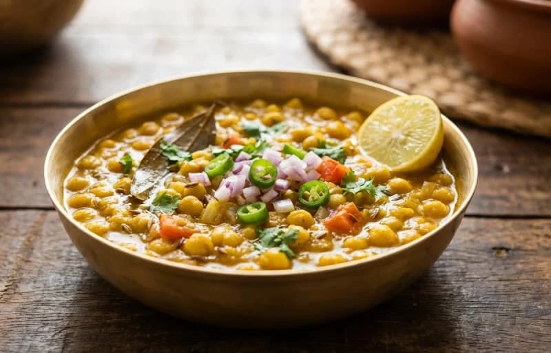 Ghughni with Dim Seddho - Recipe 1