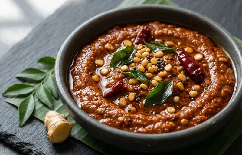 Pesarattu Upma with Ginger Chutney - Recipe 2