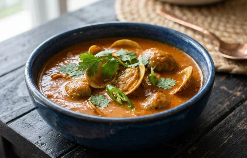 Goan Clam Curry with Ukda Tandul - Recipe 1