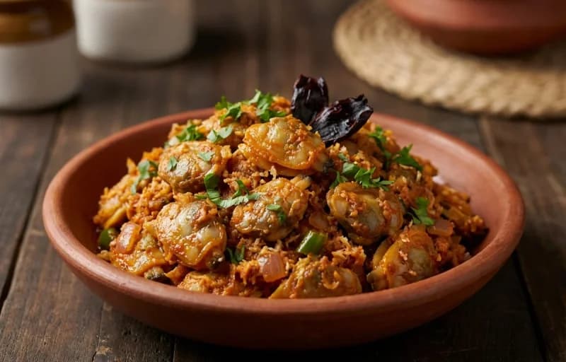 Goan Clam Sukhem, Goan Red Rice and Dal Tadka - Recipe 1