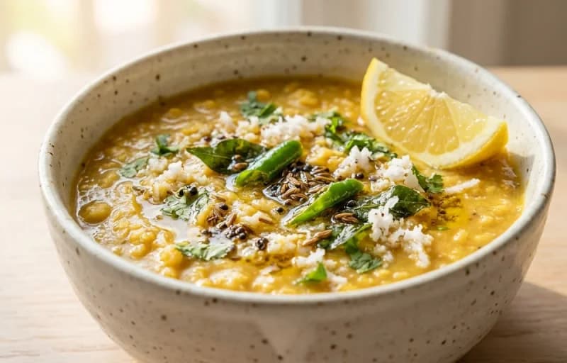 Goan Dal Varan, Chapati and Tondli Sukhem - Recipe 1