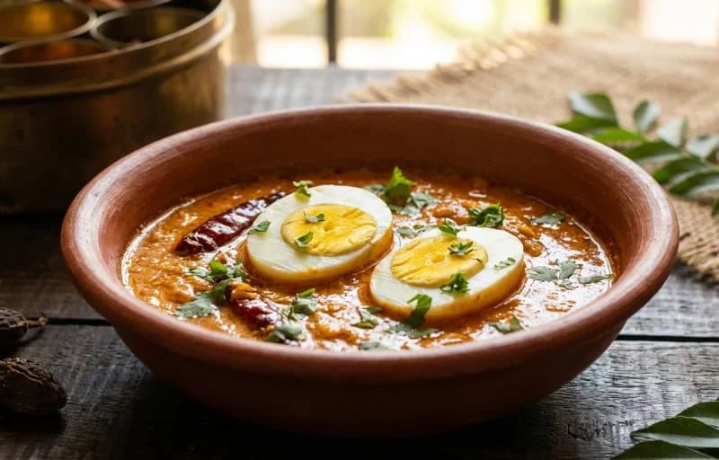 Goan Egg Curry, Ukda Tandul and Sol Kadhi - Recipe 1