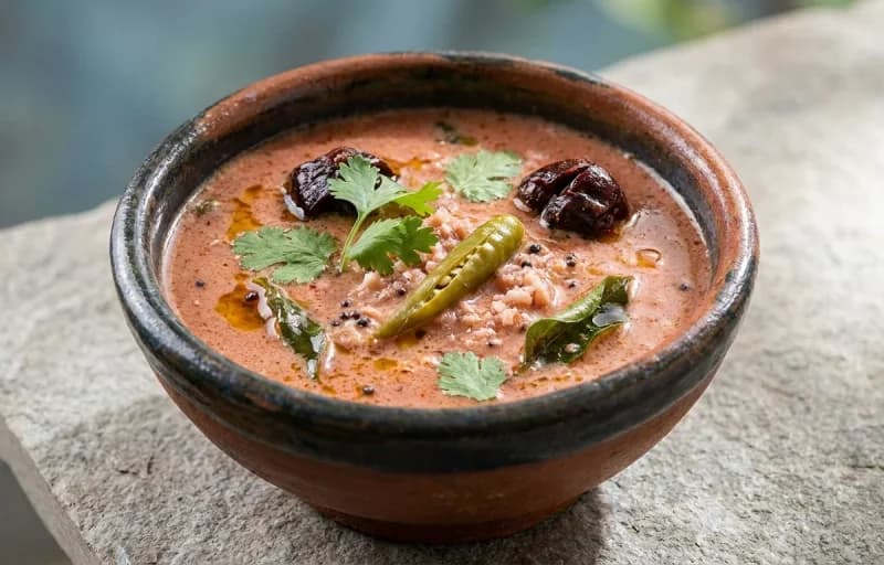 Goan Kokum Curry, Steamed Basmati Rice and Bhindi Fry - Recipe 1