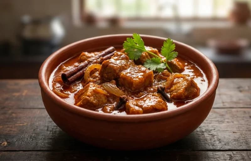 Goan Pork Indad with Boiled Rice - Recipe 1