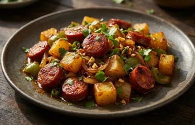 Goan Sausage Chilli Fry