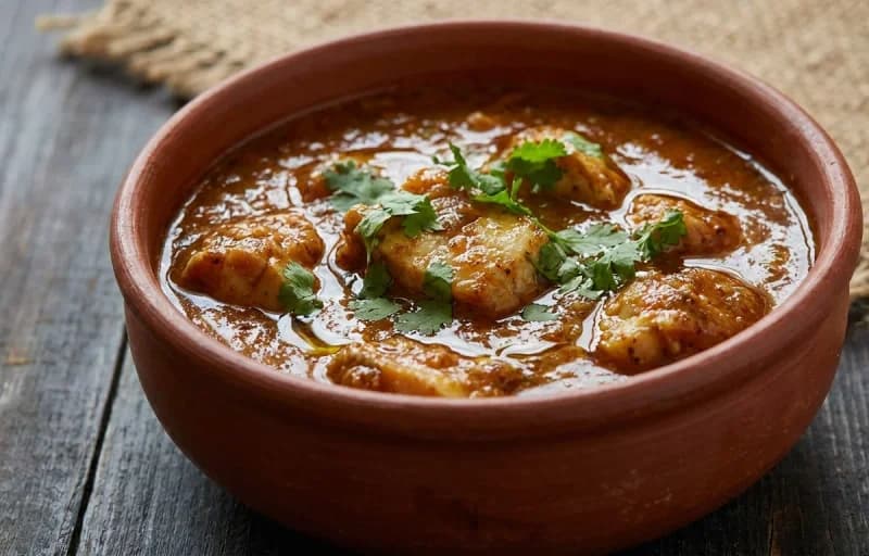 Goan Shark Ambot Tik, Steamed Basmati Rice and Konkani Solkadi - Recipe 1