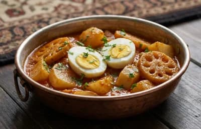 Gogji Nadir with Boiled Eggs