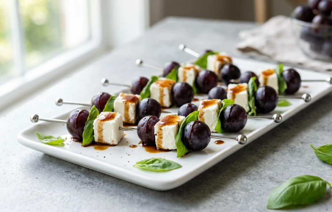 Grape & Goat Cheese Skewers