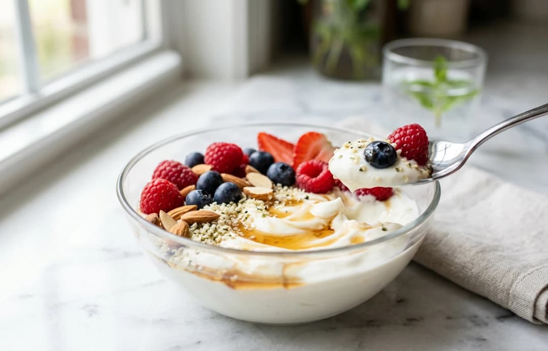 Greek Yogurt & Hemp Seed Power Bowl