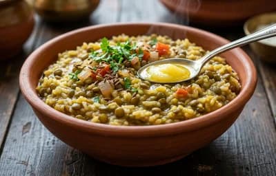 Green Moong Dal Khichdi