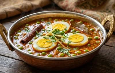 Green Peas and Egg Curry
