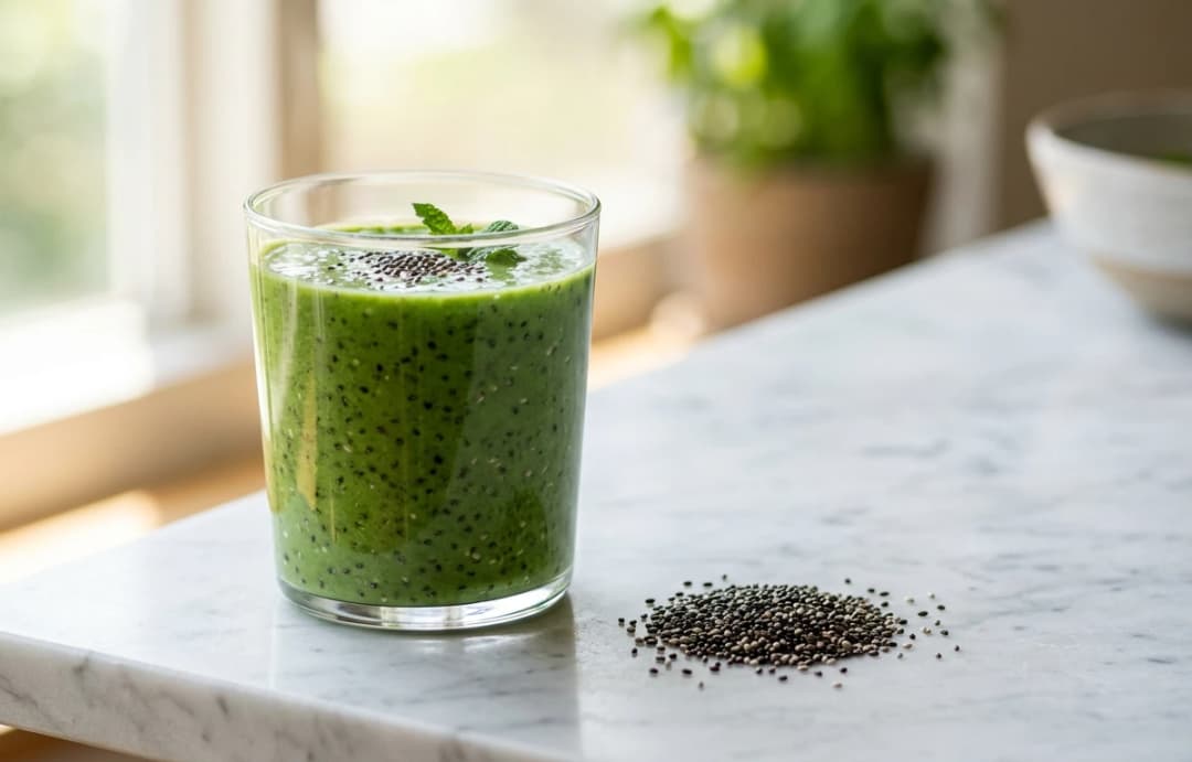 Green Power Smoothie with Chia