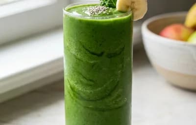 Green Smoothie with Spinach and Kale
