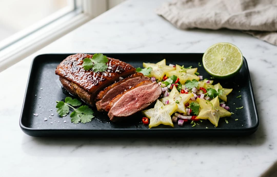 Grilled Chicken with Starfruit Salsa