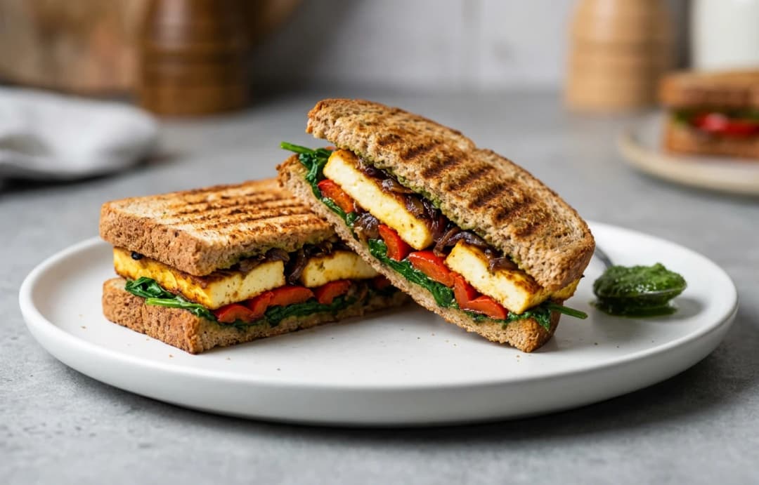 Grilled Paneer-Veg Sandwich