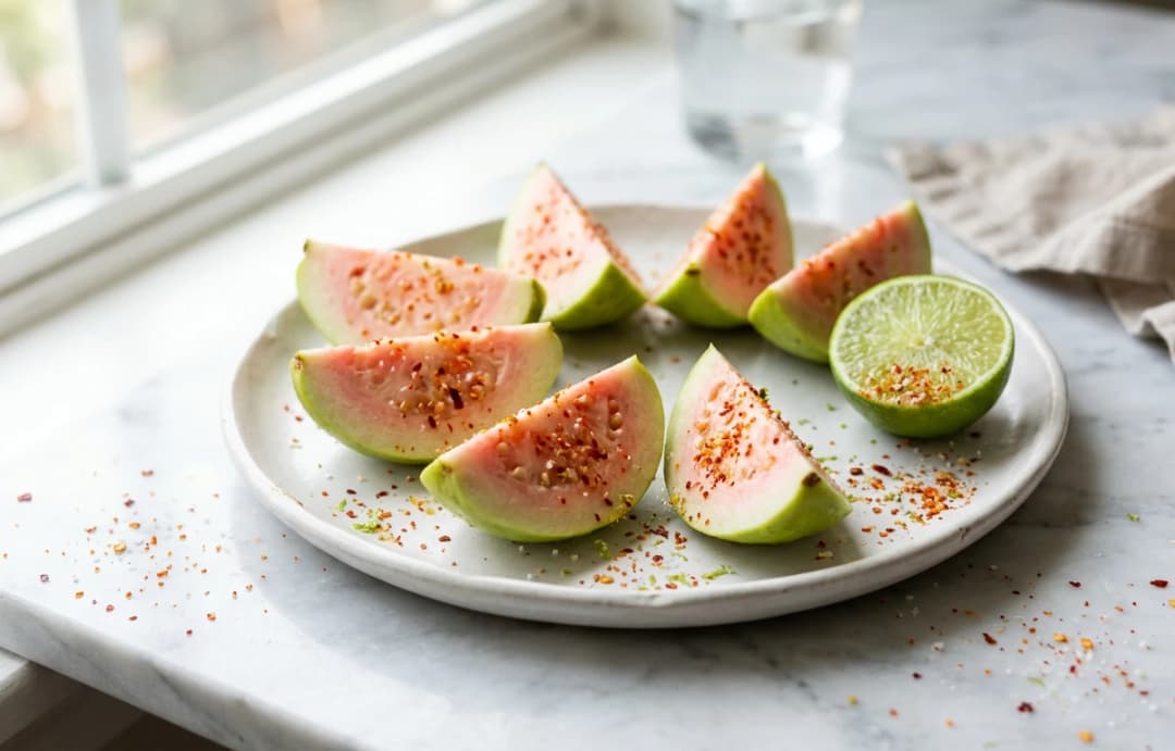 Guava Wedges with Chili-Lime Salt