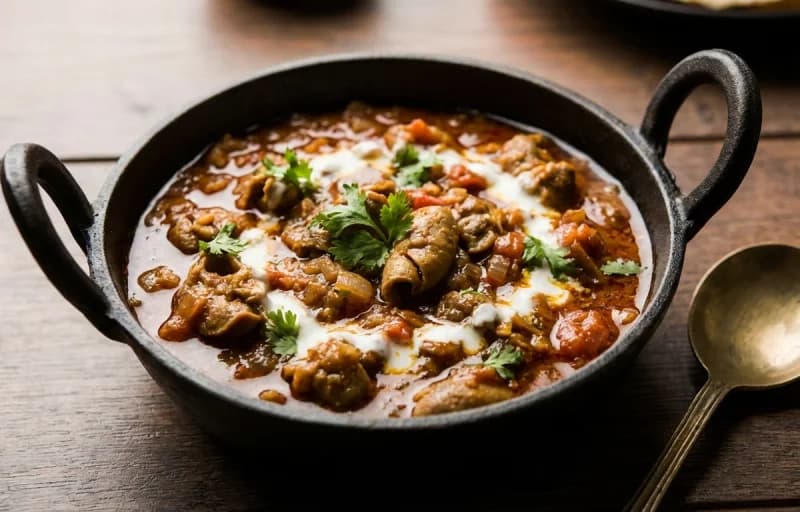 Gurda Kapoora Masala with Phulka - Recipe 1