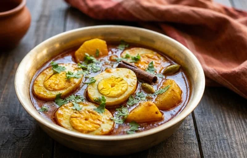 Bengali Luchi with Hanser Dimer Dalna - Recipe 2