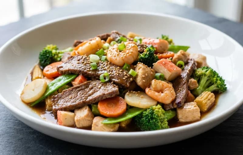 Happy Family Stir Fry with Steamed Basmati Rice - Recipe 1