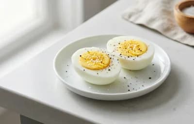 Hard Boiled Eggs with Onion Salt