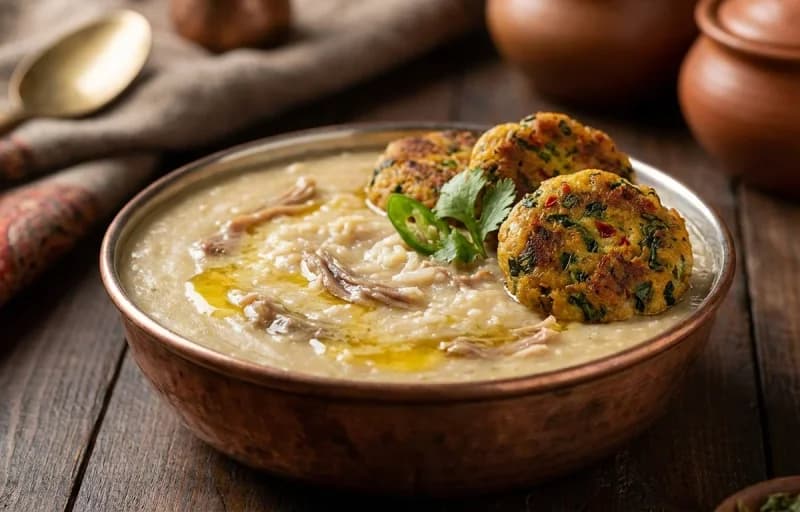 Harisa with Methi Kabab with Saffron Sheermal - Recipe 1