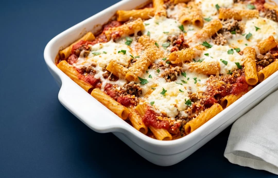 Hearty Baked Ziti Casserole