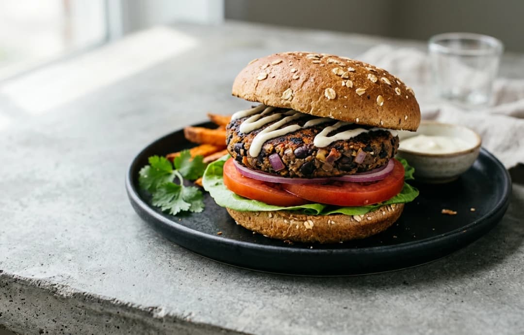 Hearty Black Bean Burgers