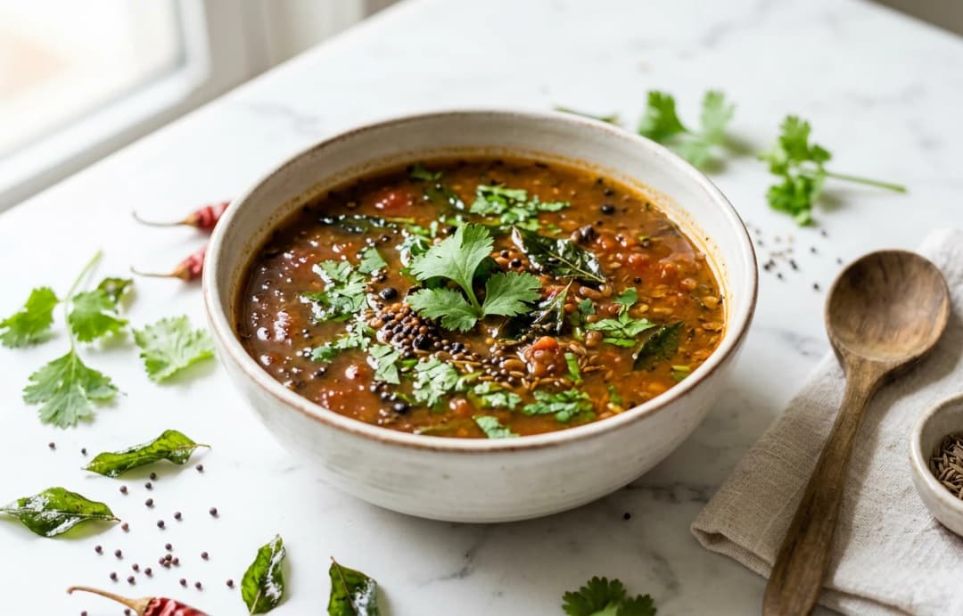 Hearty Horse Gram Soup (Kollu Rasam)