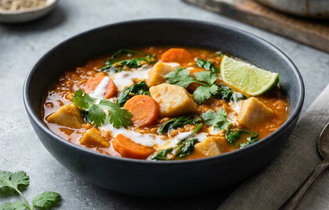 Hearty Taro and Red Lentil Stew