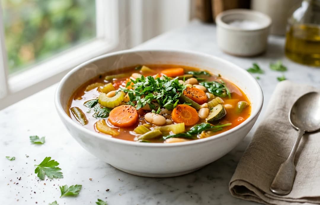 Hearty Vegetable & Bean Soup
