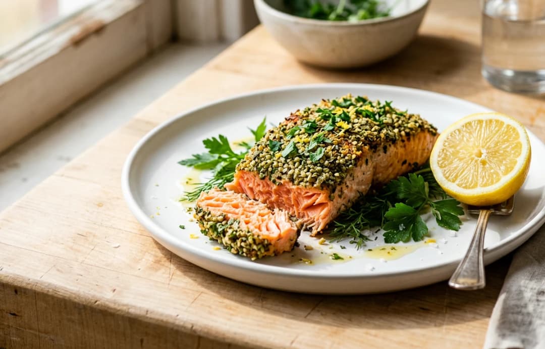 Hemp & Herb Crusted Salmon