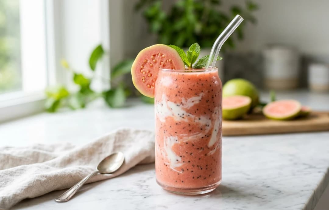 High-Fiber Guava Smoothie
