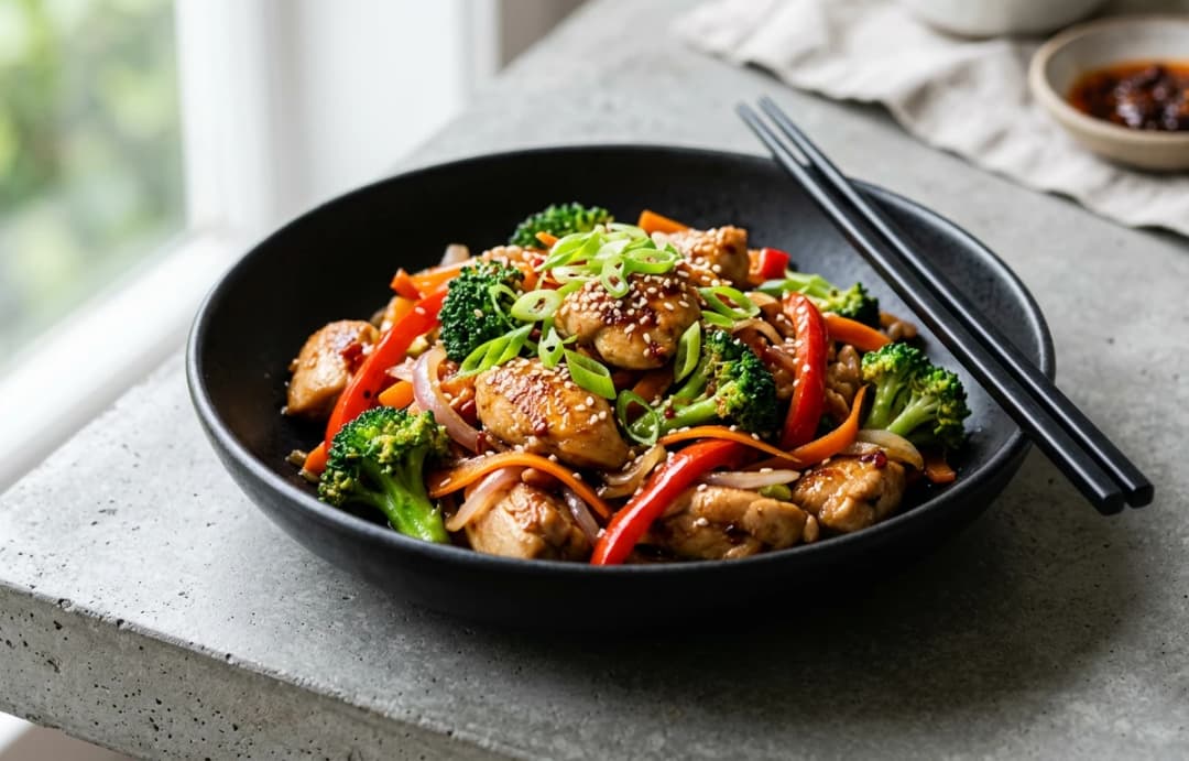 High-Heat Chicken & Veggie Stir-fry