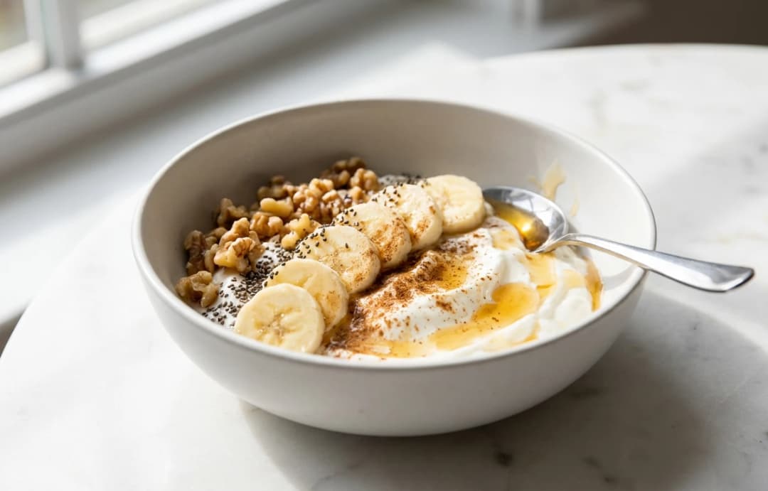High-Protein Banana Yogurt Bowl
