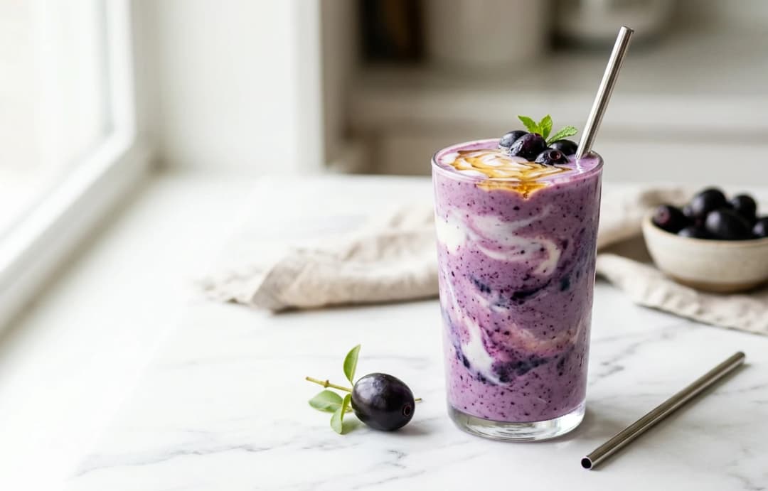 High-Protein Jamun Smoothie