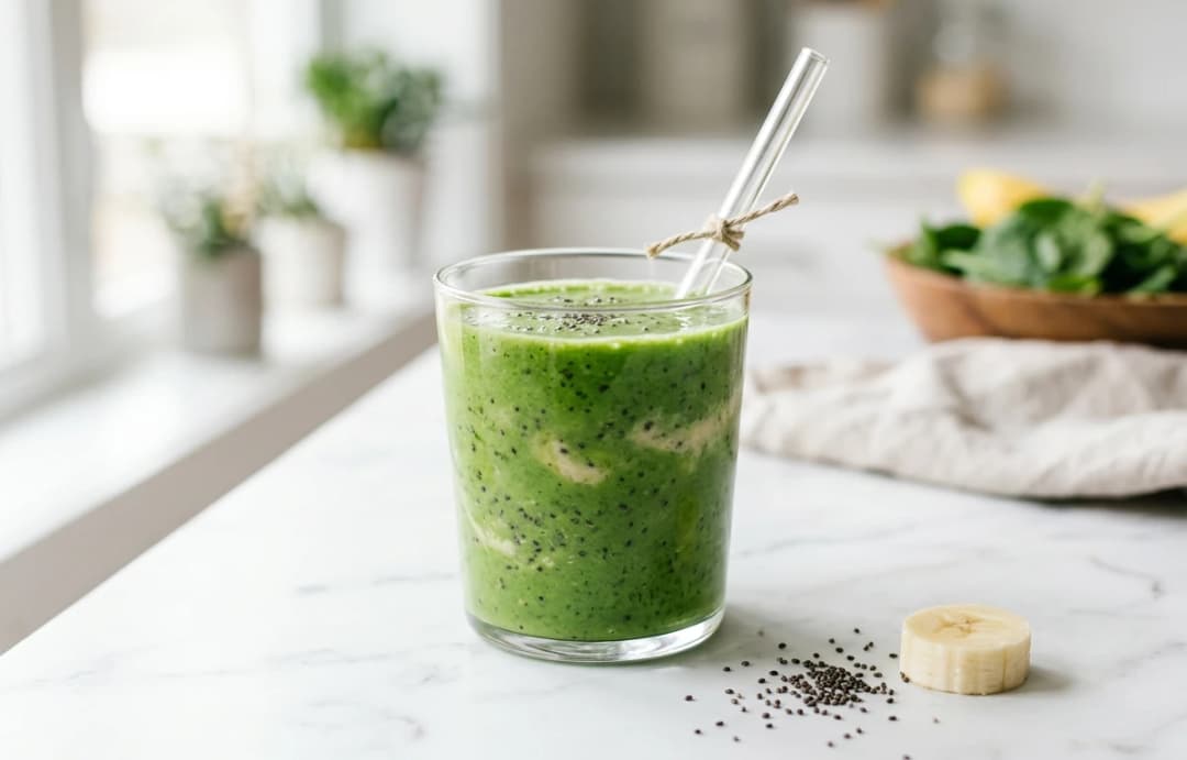 High-Protein Soymilk Green Smoothie