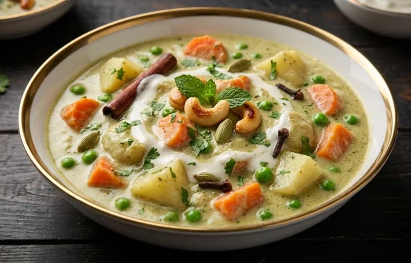 Phulka with Hyderabadi Vegetable Kurma - Recipe 2