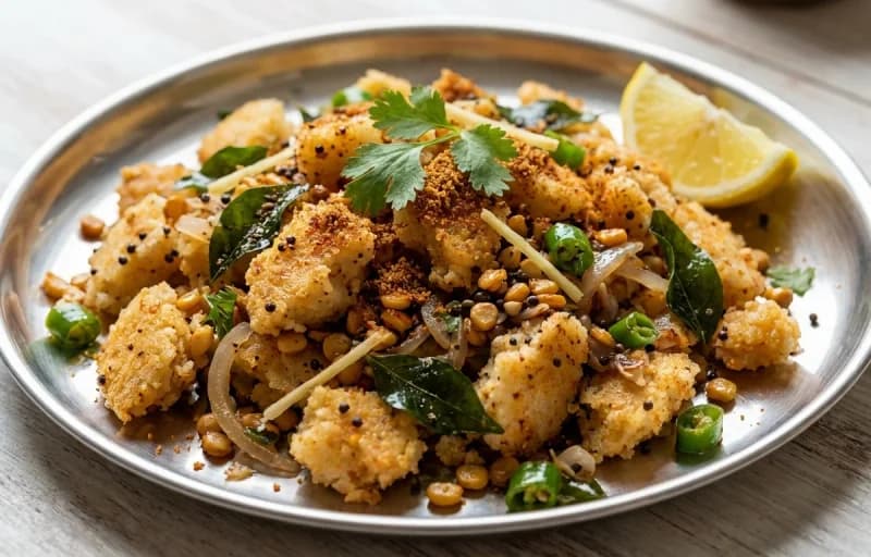 Idli Upma with Kodi Guddu Porutu - Recipe 1