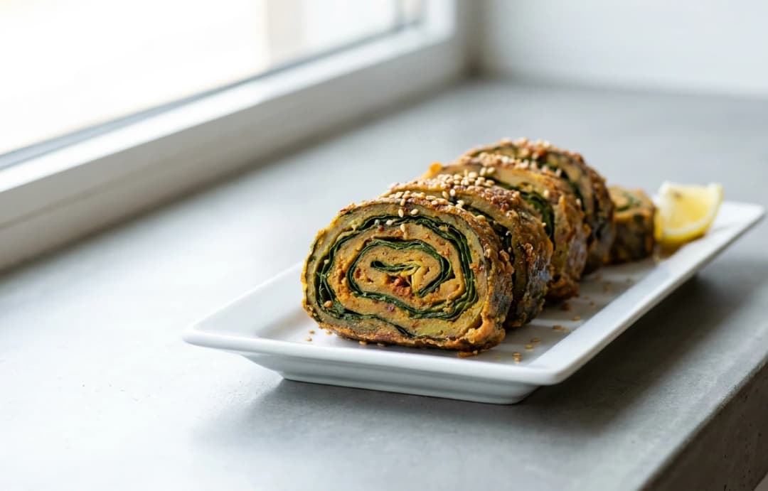 Indian Patra Rolls (Alu Vadi)
