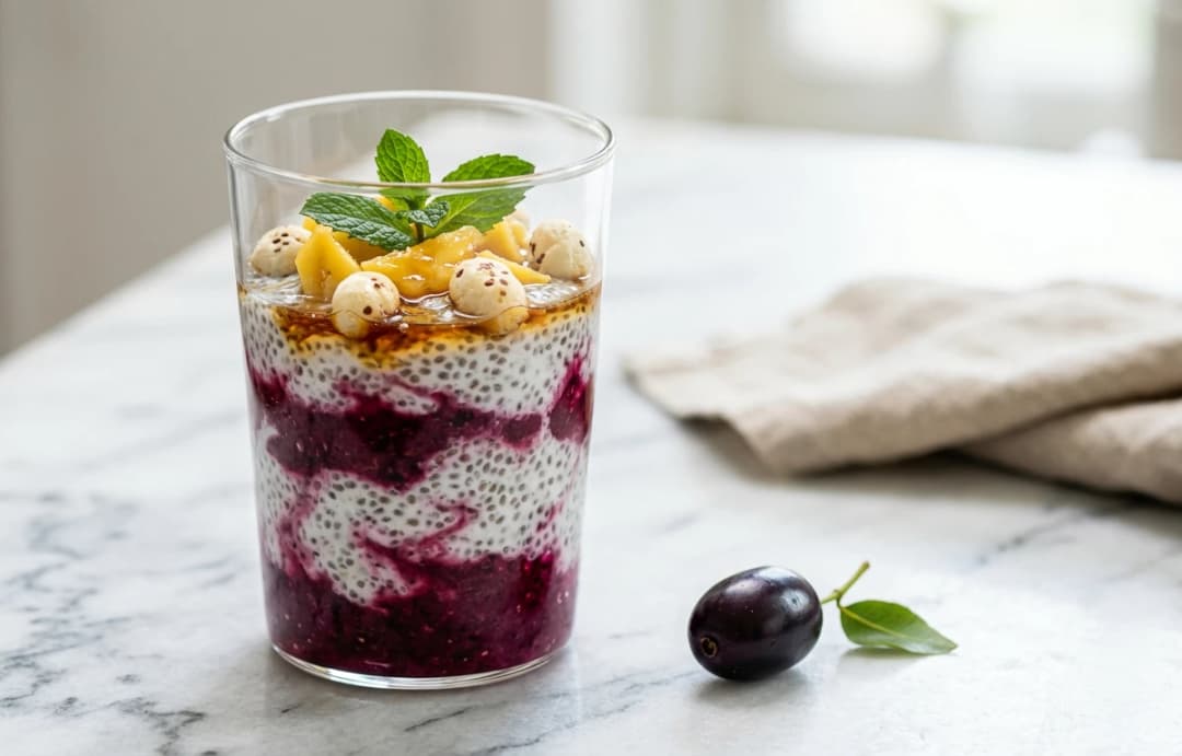Jamun Chia Seed Pudding