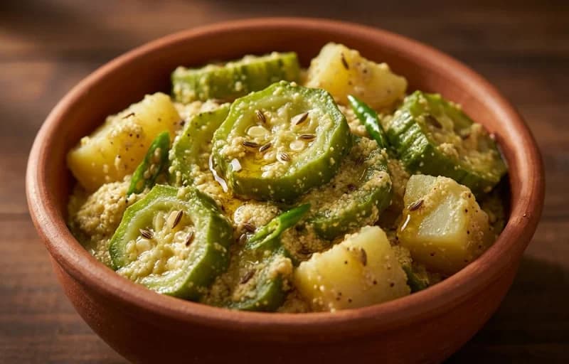 Ruti with Janhi Aloo Posto - Recipe 2