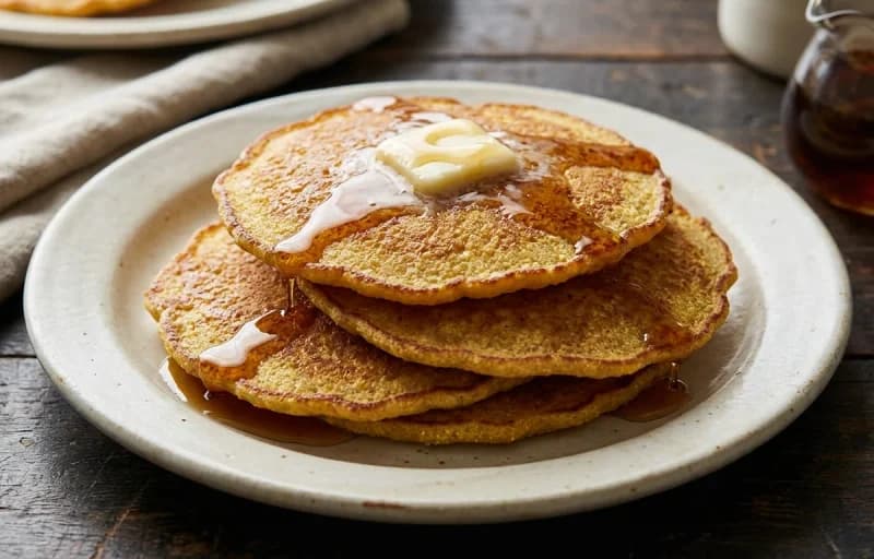 Johnnycakes, Maple Syrup and Breakfast Sausage Patties - Recipe 1