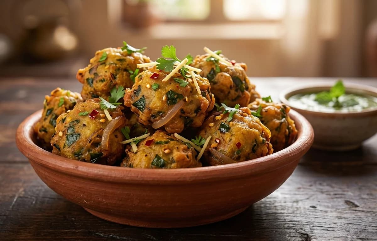 Kadam Saag Pakora